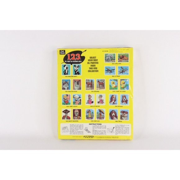 NOS Vintage 70s Craft Master Paint by Number Set In Pursuit Fighter Jets 8x10" - Picture 2 of 5